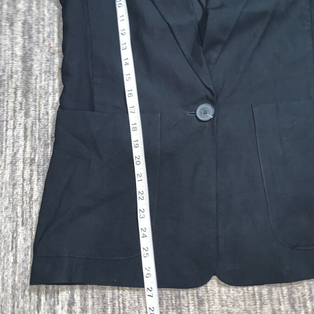 A New Day Womens Size XS‎ One Button Closure Blazer Black Lined Long Sleeve - Picture 5 of 8
